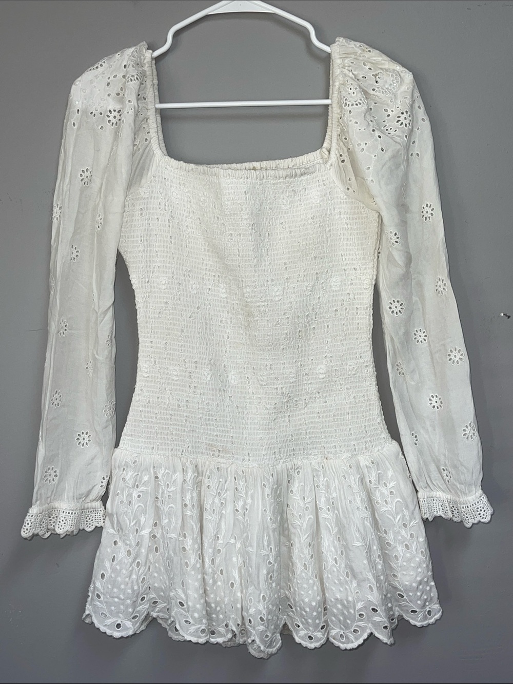 LoveShackFancy Jayce Mini Dress